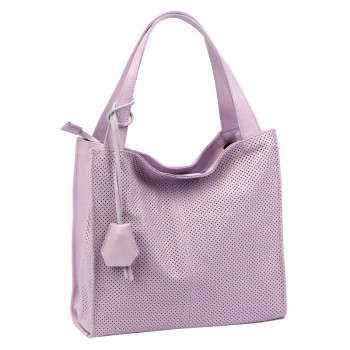 Kožená kabelka Luka fialová KZ2261315