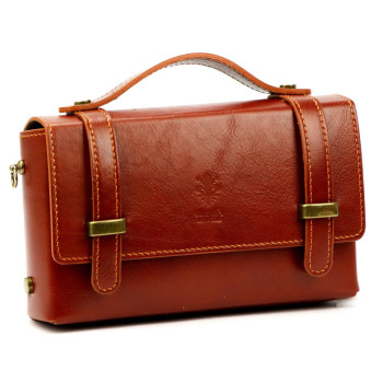 Kožená kabelka Florence hnědá KZ2261887