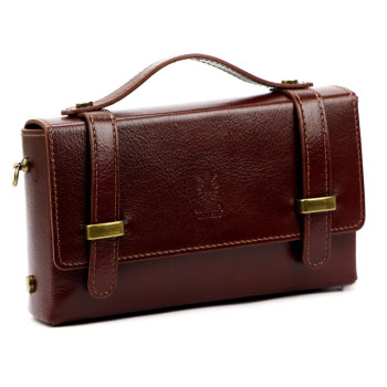 Kožená kabelka Florence hnědá KZ2261888