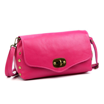 Kožená kabelka Luka fuchsiová KZ2261916