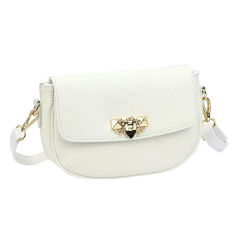 Kožená kabelka Luka bílá KZ2261912