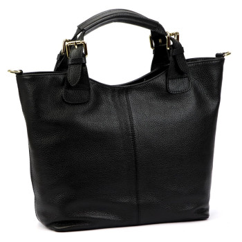 Kožená kabelka Luka černá KZ2261382