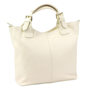 Kožená kabelka Luka béžová KZ2261438