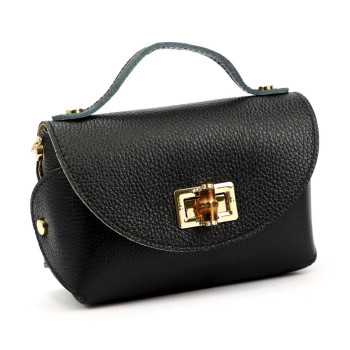 Kožená kabelka Luka černá KZ2261377