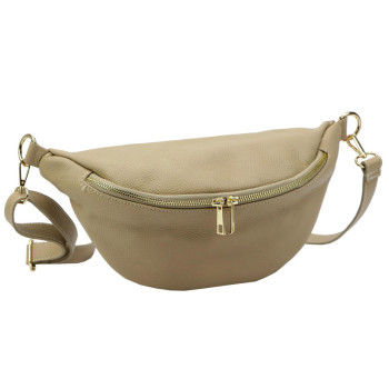 Dámská kožená ledvinka béžová KZ2260924