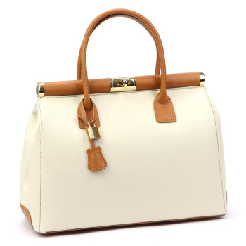 Kožená kabelka Luka béžová KZ2261969