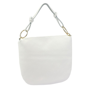 Kožená kabelka Luka bílá KZ2261470