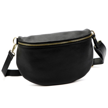 Kožená ledvinka Luka černá KZ2261002