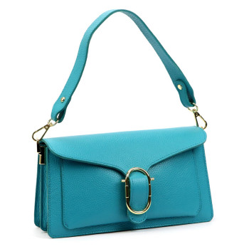 Kožená kabelka Luka tyrkysová KZ2262090