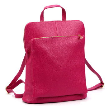 Dámský kožený batoh Luka fuchsiový (KZ2261446) 10l