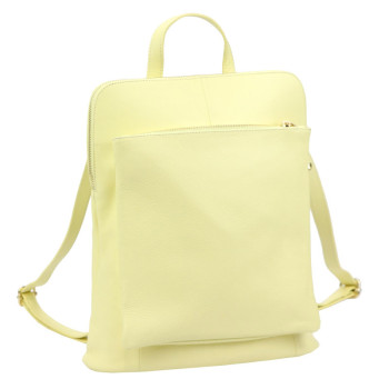 Dámský kožený batoh Luka žlutý (KZ2261639) 10l