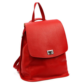Dámský kožený batoh Luka červený (KZ2260521) 8l