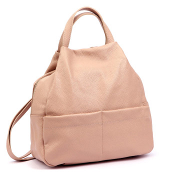 Dámský kožený batoh Luka růžový KZ2257592 9l