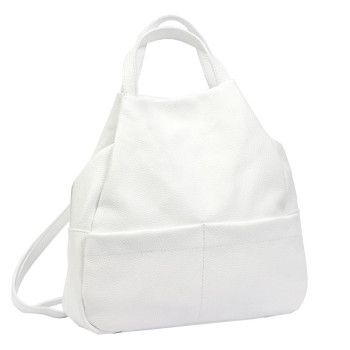 Dámský kožený batoh Luka bílý KZ2257590 9l