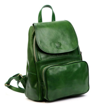 Dámský kožený batoh Florence zelený (KZ2256942) 11l