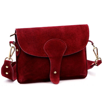 Kožená kabelka Luka vínová KZ2259151