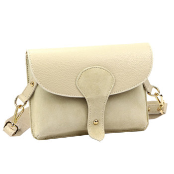 Kožená kabelka Luka béžová KZ2261675