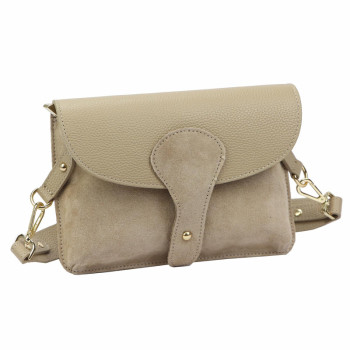 Kožená kabelka Luka béžová KZ2261680