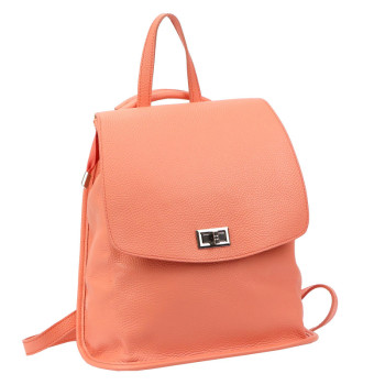 Dámský kožený batoh Luka korálový (KZ2261643) 8l