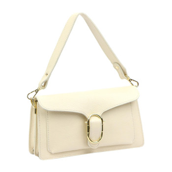 Kožená kabelka Luka béžová KZ2262385